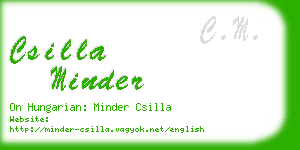 csilla minder business card